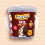Waggles Jerky Strips Beef – Dog Treats 100g - Image 3