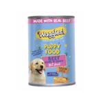 Waggles Puppy Beef Wet Food Can 400 Gram