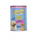 Waggles Puppy Beef Wet Food Can 400 Gram