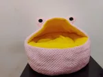 Semi- Enclosed Filling Round With Frog Shap Cat Bed Design – D - Image 7