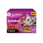 Whiskas 1+ Pouches Country Collection In Gravy – 12 Pouch Box