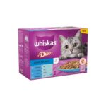 Whiskas 1+ Pouches Duo Ocean In Jelly – 12 Pouch Box