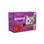 Whiskas 1+ Pouches Meaty Meals In Gravy – 12 Pouch Box