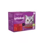 Whiskas 1+ Pouches Meaty Meals In Gravy – 12 Pouch Box