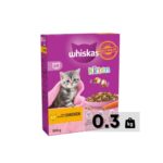 Whiskas 2-12 Months Kitten Complete Chicken Dry Cat Food – 300 Gram Box