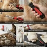 Wide Tooth Comb Cat Dog Lice Brush - Image 4