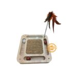 Wooden Cat Playing Track Tower Square Shape - Image 2