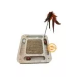 Wooden Cat Playing Track Tower Square Shape - Image 2