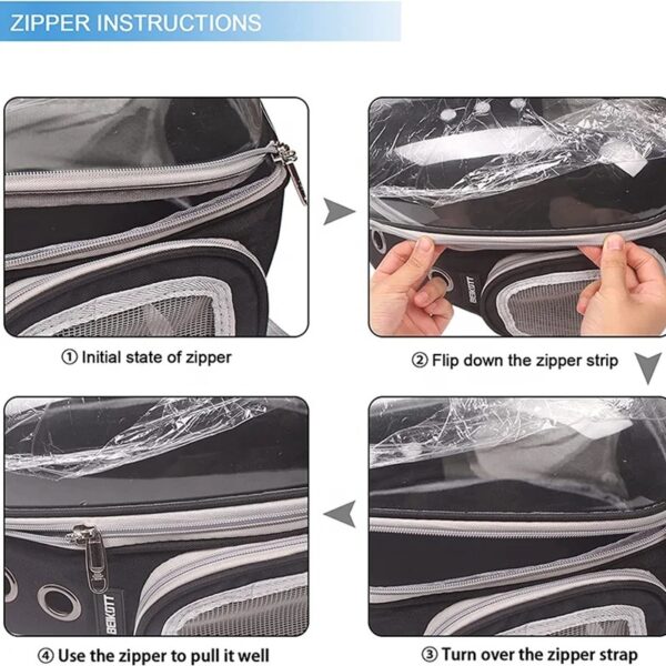 Cat Backpack / Cat Carrying Bag / Transparent Back - Image 7