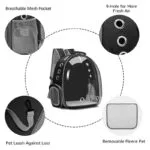 Cat Backpack / Cat Carrying Bag / Transparent Back - Image 9