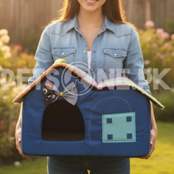 Soft Indoor Cat House / Double Hut - Image 3