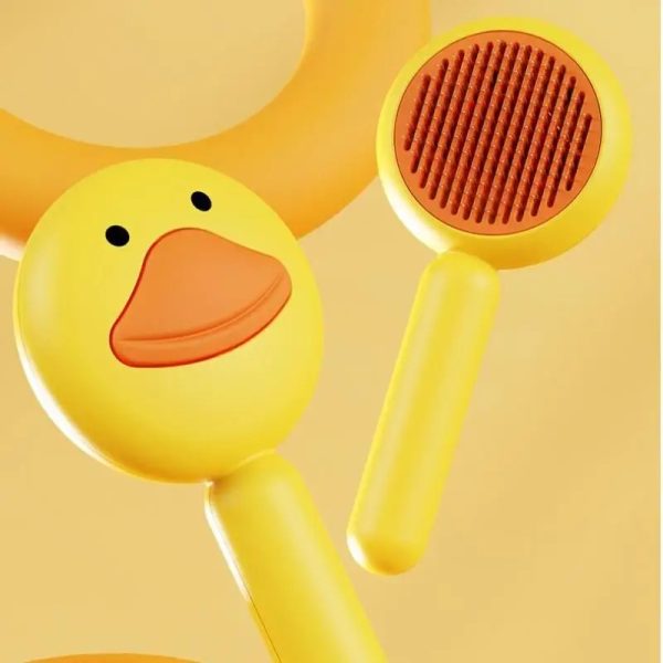 Duck Design Self Cleaning Button Brush For Cats And Dogs - Image 6
