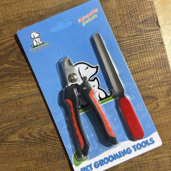 Pets Nail Clipper with Filer (Red Black) - Image 2