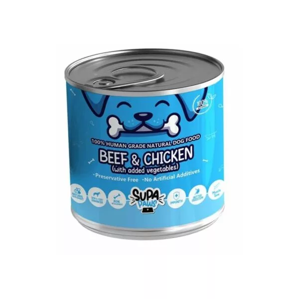 Supa Paws Beef And Chicken Wet Can Food For Adult Dogs – 400 Grams - Image 3