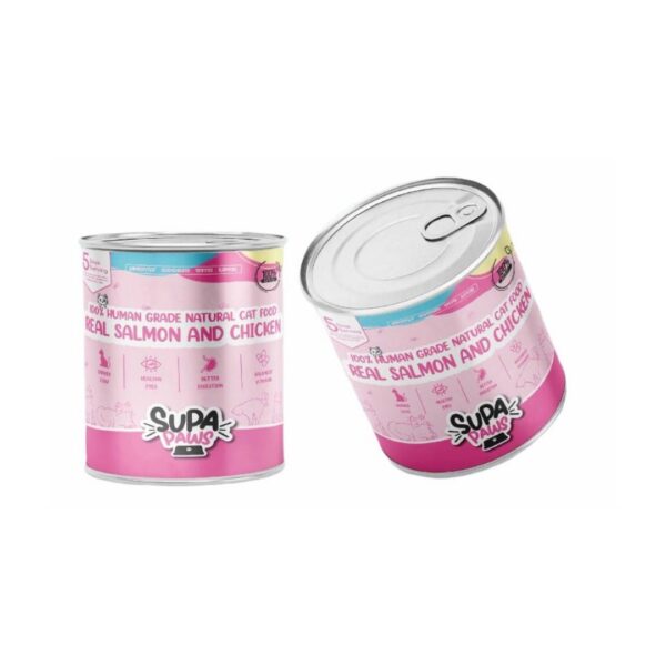 Supa Paws Salmon And Chicken Wet Cat Food – 400 Grams - Image 2