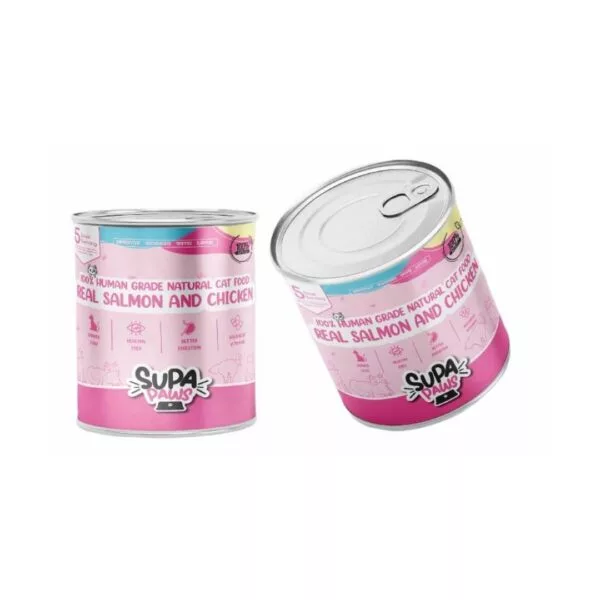 Supa Paws Salmon And Chicken Wet Cat Food – 400 Grams - Image 2