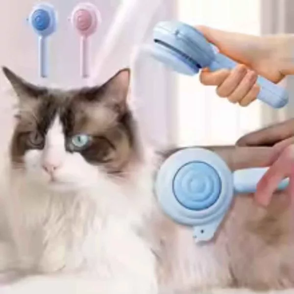 Snail Design Self Cleaning Button Brush For Cats And Dogs - Image 2
