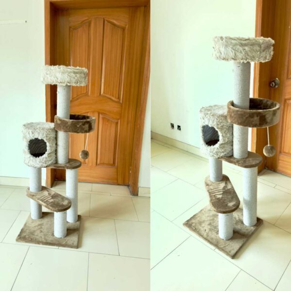 Scratching Post For Cats – Spiral Round House - Image 3