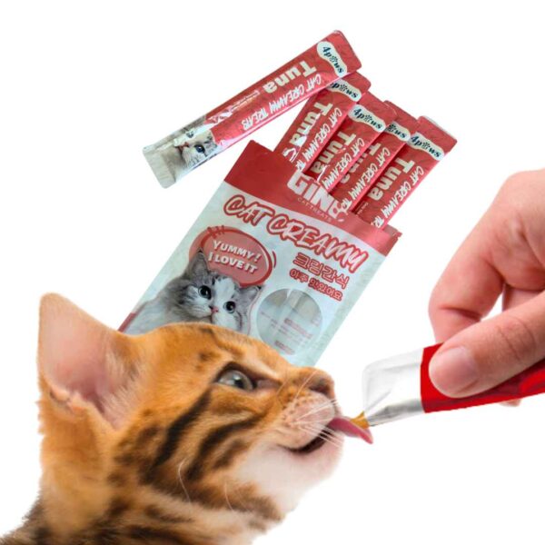 Gino Creamy Lickable Treats For Cat – 75 Gram - Image 3
