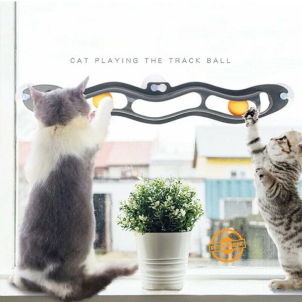 Interactive Wave Orbital Ball Cat Track Toy – Playing Tunnel - Image 7