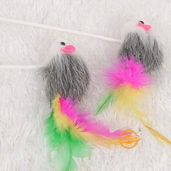 Mouse Funny Cat Playing Stick With Vertical Bangs Sucker - Image 5