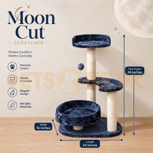 Scratching Post For Cats – Moon Cut Design