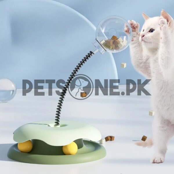 Interactive Pet Feeding Dispenser Ball With Spring - Image 2