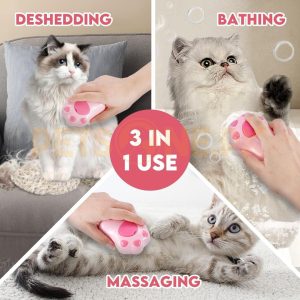 3 In 1 Cat Steamy Massage Brush For Cats