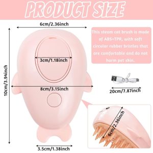 3 In 1 Cat Steamy Massage Brush For Cats