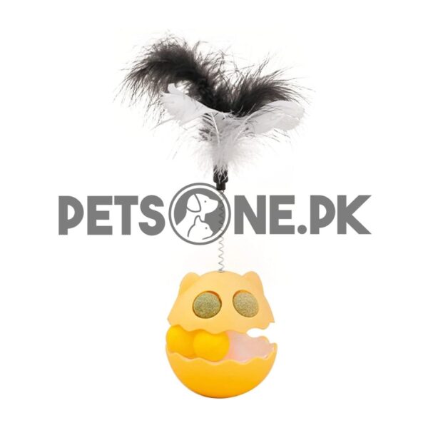 Interaction Cat Tumbler Teaser Catmint Roller With Track Ball And Feather - Image 2