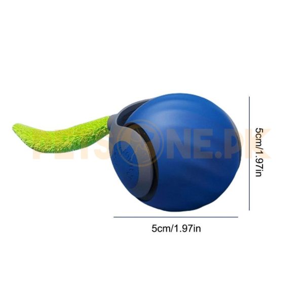 Interactive Moving Bouncing Ball Cat/Dog Toy With Worm - Image 2