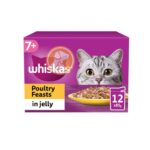 Whiskas 7+ Pouches Poultry Feast in Jelly – 12 Pouch Box