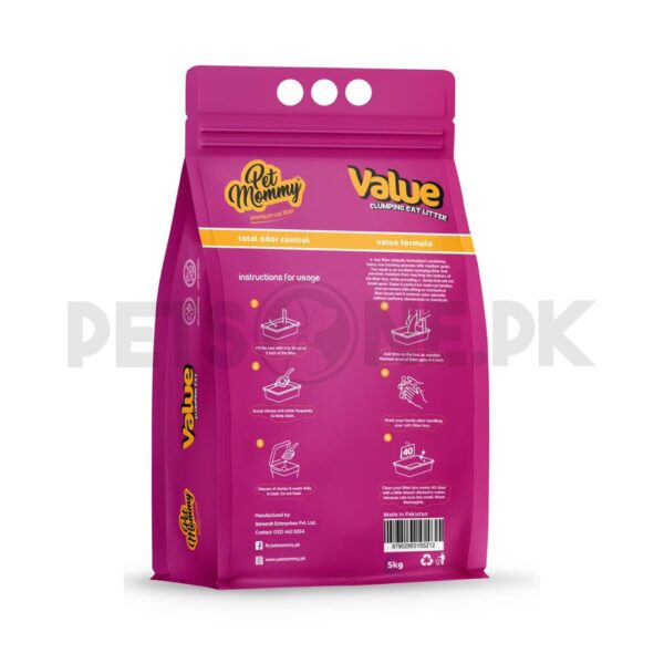 PET MOMMY Value Clumping Cat Litter / Unscented - Image 2