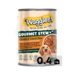 Waggles Dog Wet Food Chicken And Carrot Gourmet Stew – 400 Gram