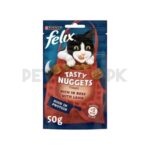 Felix Tasty Nuggets Beef and Lamb Cat Treats - 50 Gram