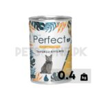 Perfect Chicken Chunks In Gravy Adult Cat Food Tin – 400 Gram