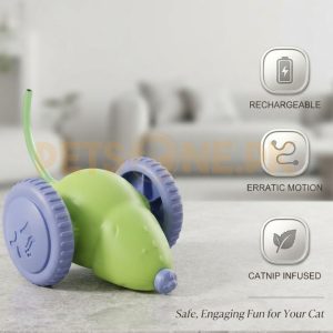 Interactive Electric Cat Toy Mouse Shape