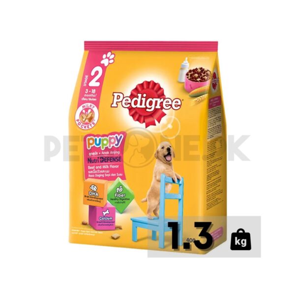 Pedigree Puppy Food Stage 2 (3-18 Month) Chicken, Egg And Milk Flavor - Image 2