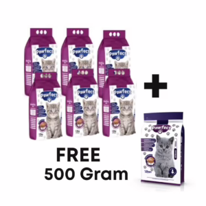 Bundle: Pawfect Kitten Food – 6 Pack Carton / Free Pawfect 500 Gram