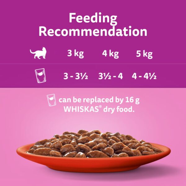 WHISKAS® 1+ Classic Meals Adult Wet Cat Food Pouches in Gravy 80 x 85g