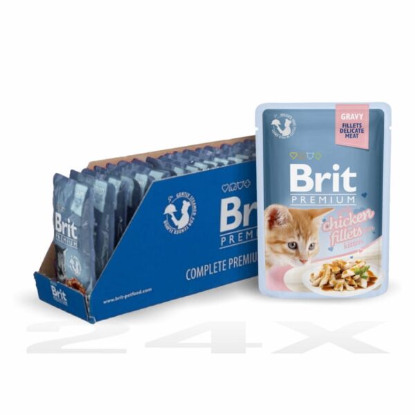 Bundle : Brit Premium Delicate Meat Fillets In Gravy For Kitten – 85 Gram x 24 - Image 2