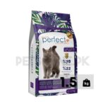 Perfect Low Grain Sterilized Adult Cat Food With Salmon - 1.5KG