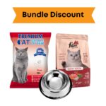 Bundle: Flori Cat Food /Premium Bentonite Cat Litter / Bowl