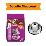 Bundle: Whiskas Cat Food/Stainless Steel Bowl