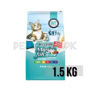 Marine Cat Food Tuna And Cod Fish Flavor – 1.5 KG / Langshi Pet Food