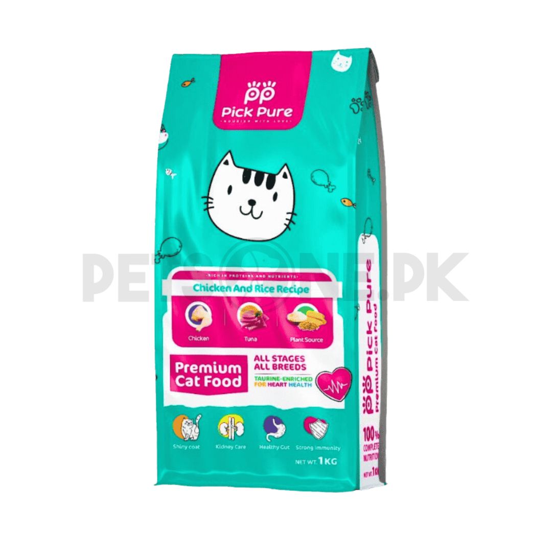 Pick Pure Cat Food – All Life Stages Cat Food - 1 KG - PetsOne.pk