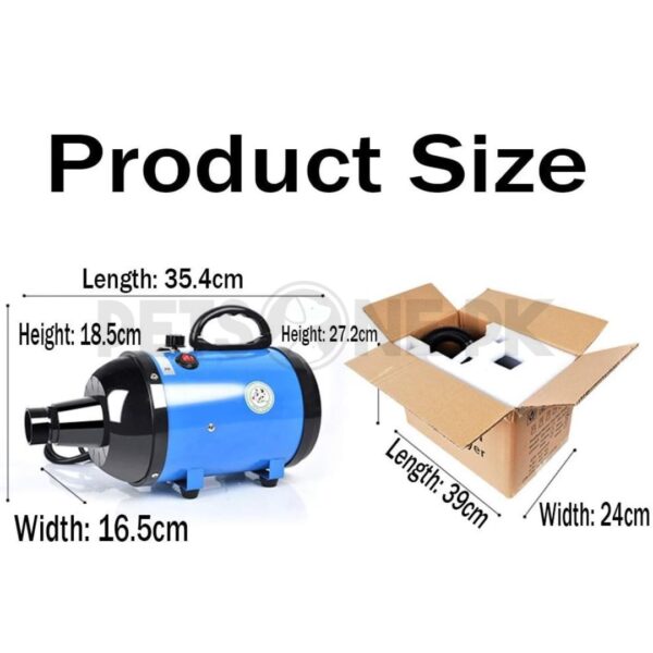 Zoofari Professional Pet Dryers (Grooming Blaster 2600w) - Image 3