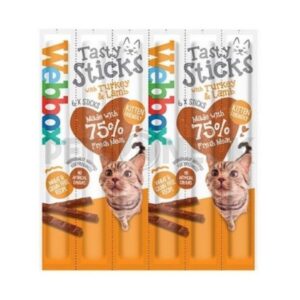 Webbox Tasty Sticks Cat Treats – Turkey And Lamb