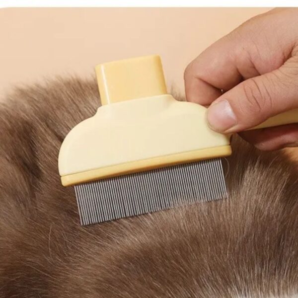 Pet Hair Remover Self-Cleaning Cat Comb/Brush with Button - Image 10