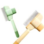Pet Hair Remover Self-Cleaning Cat Comb/Brush with Button - Image 11